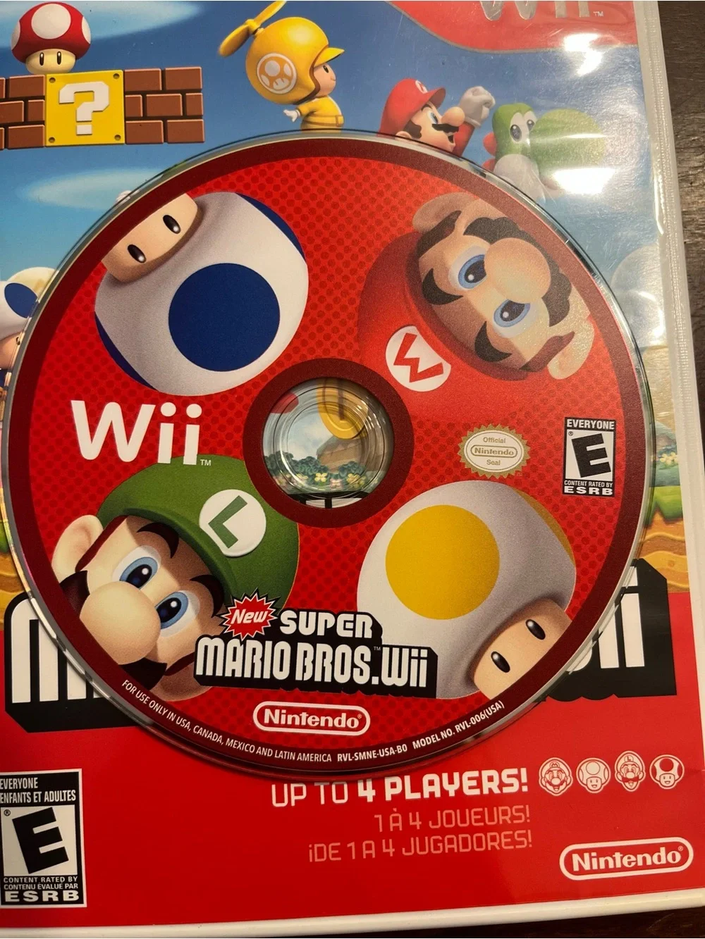 Nintendo New Super Mario Bros. Wii — Red, Blue, Green Cover